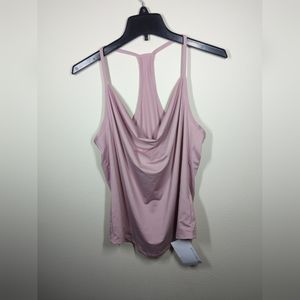 Fabletics Womens Agustina Racer back Athletic Tank Pink Size M Athleisure NWT